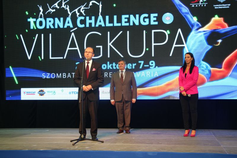 A Torna Challenge Világkupa megnyitóján Koczka Tibor és Dr. Magyar Zoltán