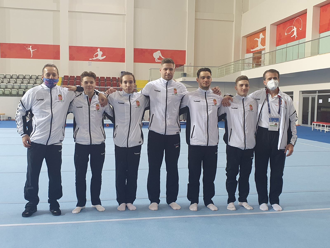 Férfi felnőtt tornász válogatott a mersini Európa-bajnokságon