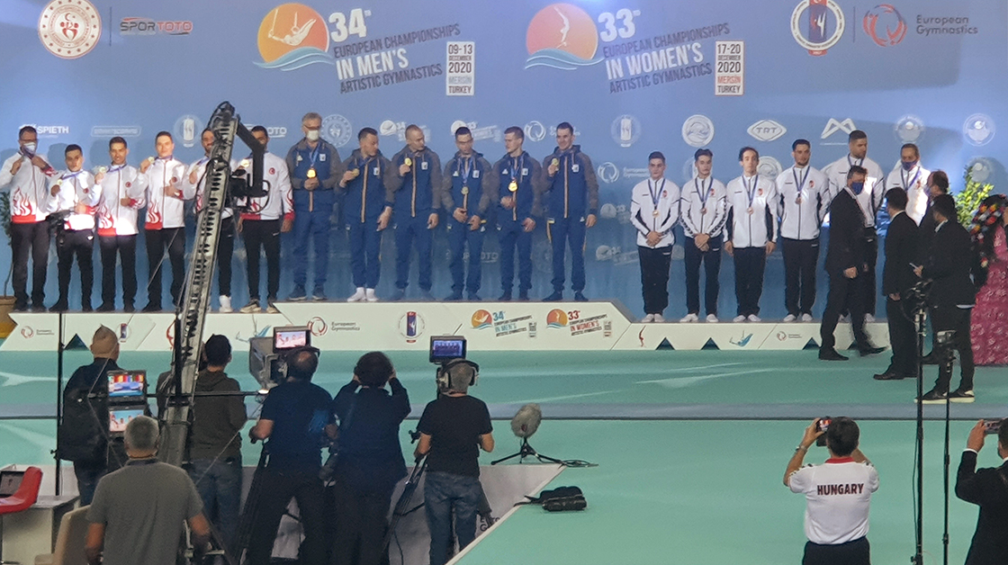 Harmadik helyezett a férfi tornászcsapat a mersini Eurpópa-bajnokságon