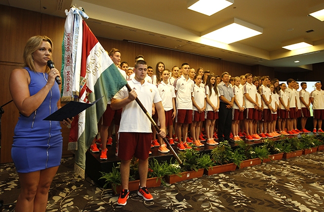 A magyar EYOF csapat ünnepélyes fogadalomtétele